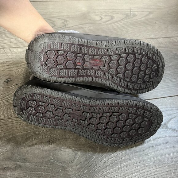 Minnetonka Timpson Twin Gore Nylon Faux Fur Collar Booties Size 9 - Picture 4 of 7